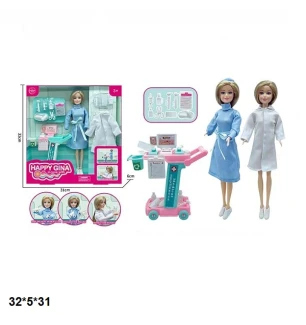 Лялька типу "Барбі" 29 см GN5009 (32шт/2) лікар з аксесуарами у коробці 32*5*31 см
