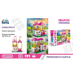 Конструктор Kids hits IBLOCK JUNIOR KH08/007/2 (36шт/2) 191 деталей у коробці 24*16*6 см