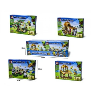 Конструктор Майнкрафт MY WORLD MINECRAFT MG1181 (160шт/2) 4 види 200+ елементи у коробці