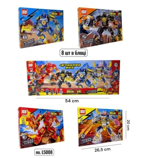 Конструктор Ninjago L5008 (64шт) 4 види 188-195 елементів у коробці