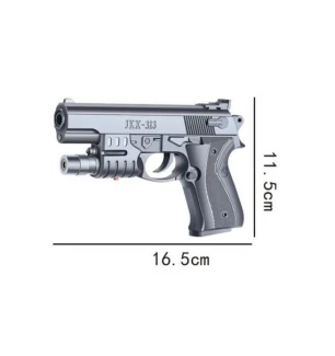 Пістолет дитячий JKX-313-2 (120шт/2) з лазером та пульками у коробці