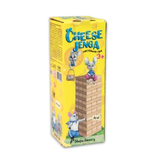 Настільна гра "Cheese Jenga" 30718 (16шт) у коробці 15.5*5.5*5.5 см