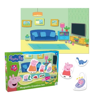Магнітна гра з планшеткою 200665 (12шт) Dodo «Peppa Pig» у коробці 21,5×32×4 см