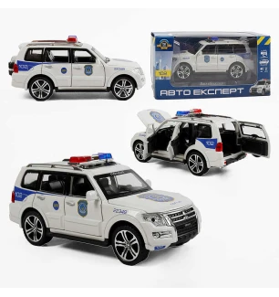Машина металева 51282 (72шт/2) "Авто Експерт" масштаб 1:32 світло звук інерція відчиняються двері ба