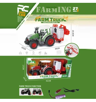 Трактор на р/к 2688 F (16шт) 2 кольори акумулятор 3.7 V пульт 27 MHz навісе обладнання підсвічування