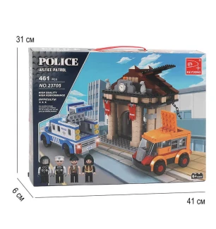 Конструктор AUSINI 23705 (12шт/2) "Police" 461 елемент у коробці