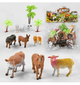 Набір тварин BF 6983-10 (96шт/2) 11 елементів 8 тварин аксесуари у пакеті