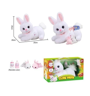 Інтерактивна іграшка 933-146 E (12шт) “Кролик” запис та відтворення звуків сенсорні та магнітні датч