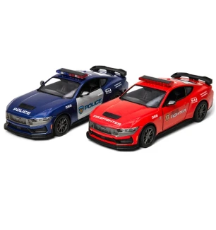 Модель машини KINSMART KT5455WPR (96шт/4) FORD MUSTANG DARK-HORSE Police/Firefighter  металева інер