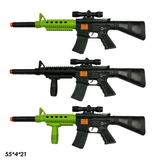 Автомат тріскачка M16-9/10/11 (120шт/2) 3 види у пакеті 55*4*21 см