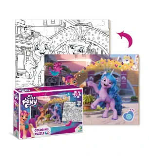 Пазли дитячі 200134 (32шт) Dodo «My Little Pony» Подружки та веселка 2 в 1 30 елементів у коробці 