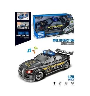 Машина JS 167 E (72шт/2) "Поліцейська машина" звук підсвітка масштаб 1:20 гумові колеса інерція у ко