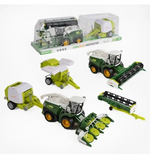 Комбайн з причепом інерційний 86-6044 (12шт) навісне обладнання під слюдою