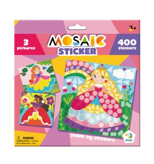 Набір для творчості мозаїка зі стікерами 300897 (24шт) «Принцеси» у коробці 23*23*0,3 см