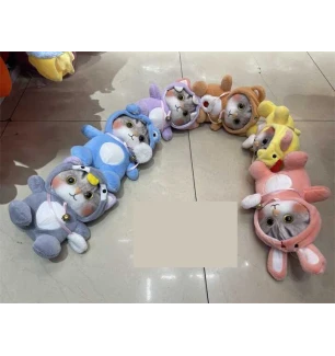 М'яка іграшка D 38268 (300шт) “Котик у костюмчику” окастик дзвіночок