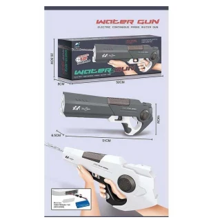 Водяна зброя автомат 3333 (24шт/2) 2 кольори акумулятор 7,4 V автоматично набирає воду у коробці  