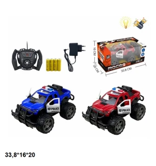 Джип акумуляторний на р/к поліція XS001-2B (24шт/2) USB світиться відкриваються двері 2 види у короб