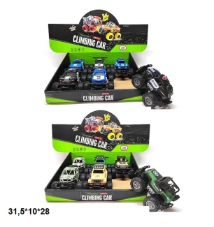 Джип інерційний 333A-314/333A-317 (216шт/2) військовий/поліція 12 видів 6 шт у коробці 31,5*10*28 см