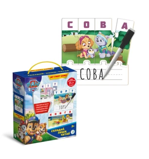 Гра навчальна 200622 (32шт) Paw Patrol «Складай, пиши, читай» у коробці 18×6,4×15 см