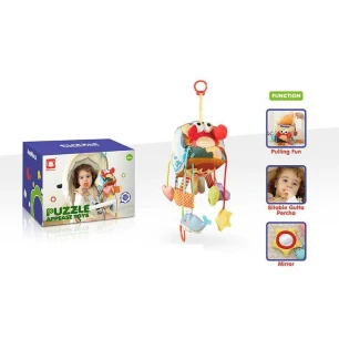 Брязкальце 20690 (36шт) 2 види м'який куб мотузки для перетягування прорізувач шелесткі елементи пис