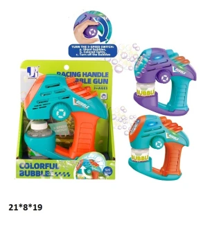 Бульбашкомет-генератор P82058A (72шт/2) бластер батарейковий світиться 2 види у коробці 21*8*19 см