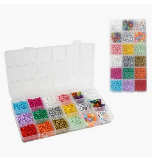 Бісер дитячий 1185-10 (100шт/2) ліска у боксі  