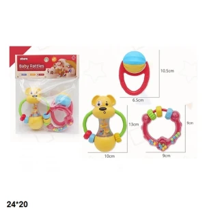 Брязкальце 628D-7 (240шт/2) 3 шт у пакеті 24*20 см