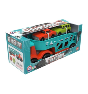 Іграшка "Автовоз з автомобілями ТехноК" 0938 (6шт) у коробці 32.5 х 12.5 х 14 см