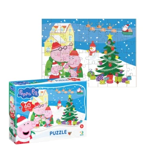 Пазли дитячі 200771 (18шт) Dodo «Peppa Pig. Родинне свято» 60 елементів у коробці 18*24*4 см