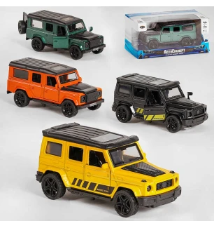 Машина металева MG 40102 (120шт/2) "Авто Експерт" 4 види 1:36 світло звук інерція у коробці 