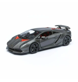 Автомодель металева 1:24 LAMBORGHINI SESTO ELEMENTO 18-21061 (6шт) BBURAGO сірий металік у коробці