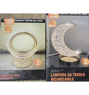 Настільна лампа-нічник Star PC-8217/8208/8203 (24шт) акумуляторна сенсорна мікс видів у коробці