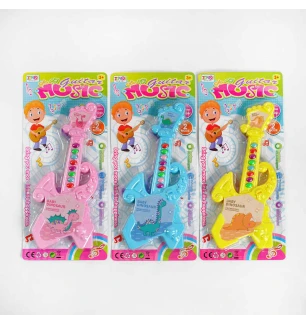 Гітара дитяча 1011 B (192шт/2) 3 види мелодії на батарейках на листі  