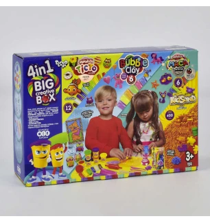 Набір для ліплення "4 в 1 Big creative box" BCRB-01-01U УКР. (4шт) "Danko Toys" у коробці