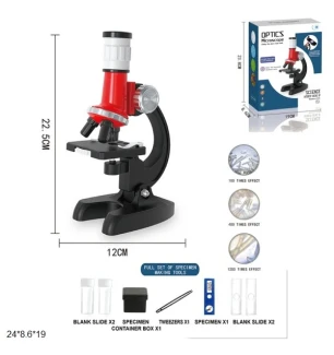 Дитячий мікроскоп LZ8601 (36шт/2) з набором світиться у коробці 23,8*8,6*19 см