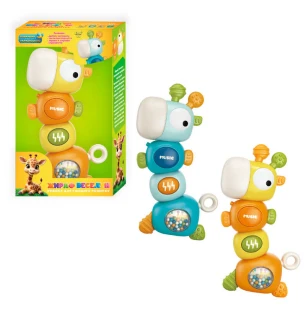 Гра "Жираф веселун" 21622 (72шт/2) "WToys" 2 кольори укр мовою 6 пісень 6 мелодій тріскачки брязкаль