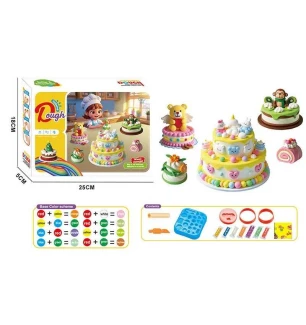 Тісто для ліплення 9011 (72шт/2) 6 кольорів тіста фігурні форми ніж у коробці  