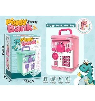 Сейф копілка музична світиться 6002 A (36шт/2) "Piggy Smart Bank" 2 кольори у коробці  