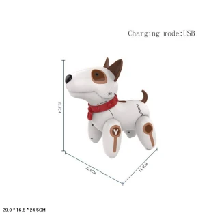 Робот-собака на р/к 18012 (12шт) інтерактивний музичний світиться танцює у коробці 29*16,5*24,5 см
