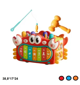 Логіка краб HY-98 (16шт/2) багатофункціональний батарейковий музичний світиться у коробці 38,8*17*24