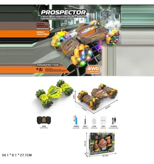 Всюдихід-трюкач twist на р/к JD155-25A (24шт/2) акумуляторна USB музична світиться пар 2 види у коро