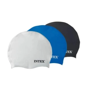 Шапочка для басейну INTEX  55992 (24шт) силікон 8+ років 3 види 20 см