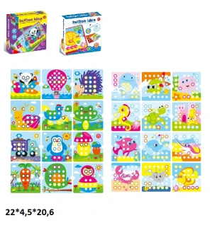 Мозаїка-логіка дитяча YG898-18/YG898-19 (96шт/2) 2 види  у коробці 22*4,5*20,6 см