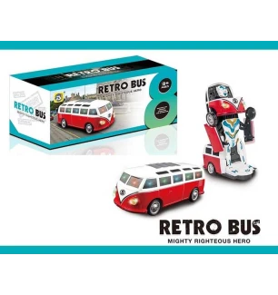 Трансформер Transformer 9922 (72шт/2) автобус 3D підсвічування колеса вільного ходу звуки у коробці