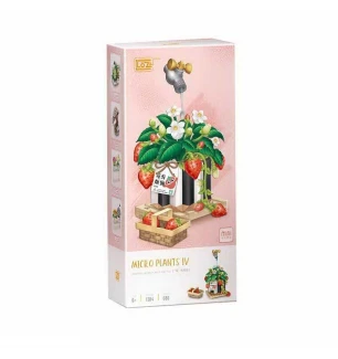 Конструктор 1284 (24шт) "Полуничний мінісад" 686 деталей у коробці