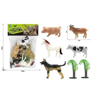 Набір тварин CL 04-58 (144шт/2) 5 тварин у пакеті