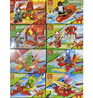 Конструктор Ninjago Ніндзяго GT-86 (шт/2) 39-43 елементів 8 видів у коробці