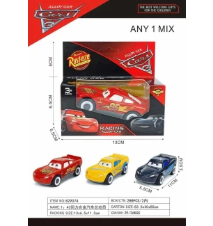 Машина металева "Тачки" Cars 829074 (288шт/2) Маквін у коробці 13*6,5*11,5 см