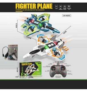 Літак на р/к 479-3 (36шт) 2 кольори пульт 2.4 GHz підсвічування USB-кабель поворот на 360° акумулято