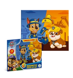 Магнітна гра одягалка 200698 (20шт)  Dodo Paw Patrol "Гонщик і Кремез" у коробці 20,5 х 24,5 х 1 см